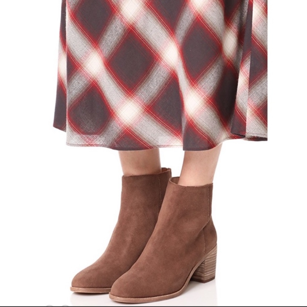 Madewell Pauline suede booties 6.5